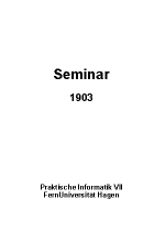 Deckblatt Seminar 1903